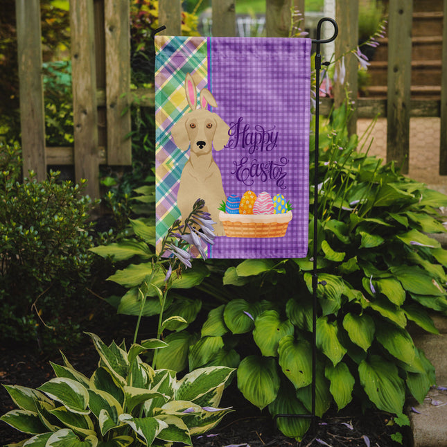 Cream Dachshund Easter Garden Flag