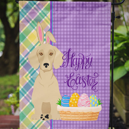 Cream Dachshund Easter Garden Flag