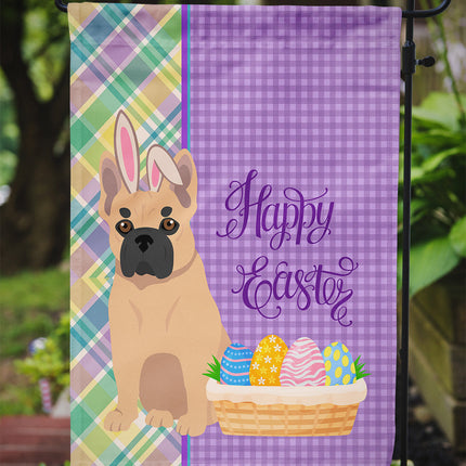 Fawn French Bulldog Easter Garden Flag
