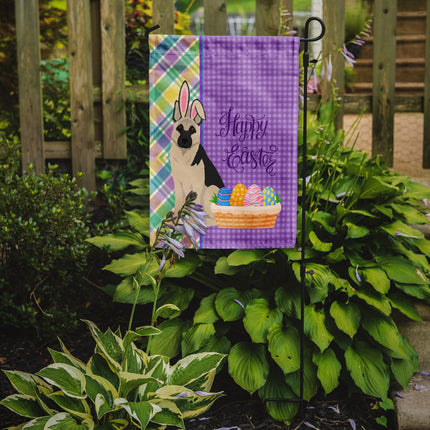 Black and Silver German Shepherd Easter Garden Flag
