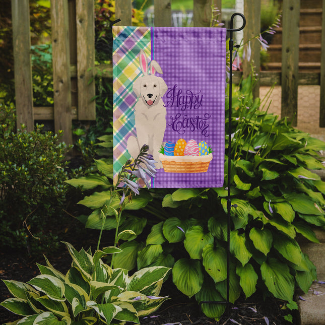 Cream Golden Retriever Easter Garden Flag
