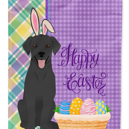 Black Labrador Retriever Easter Garden Flag