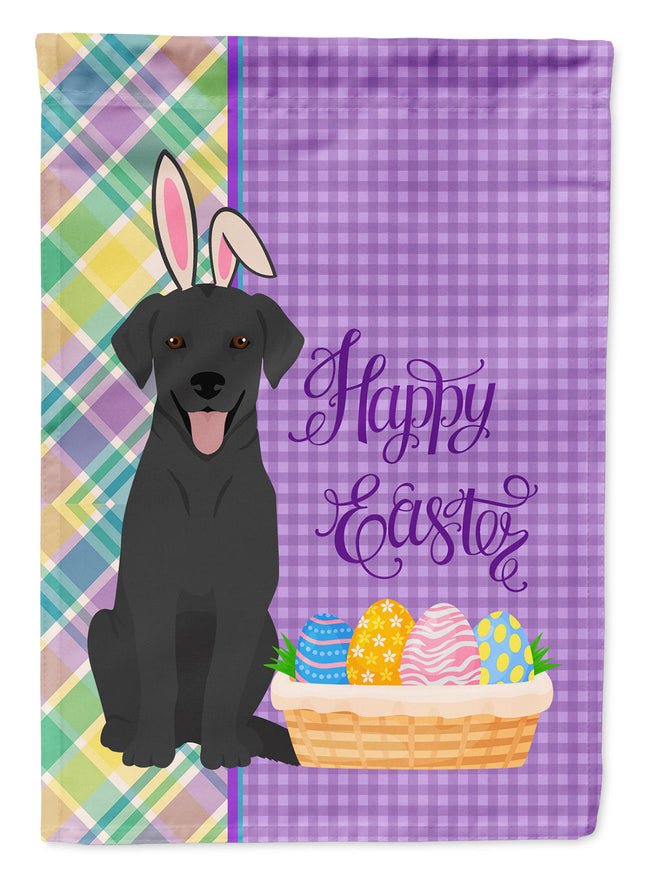 Black Labrador Retriever Easter Garden Flag