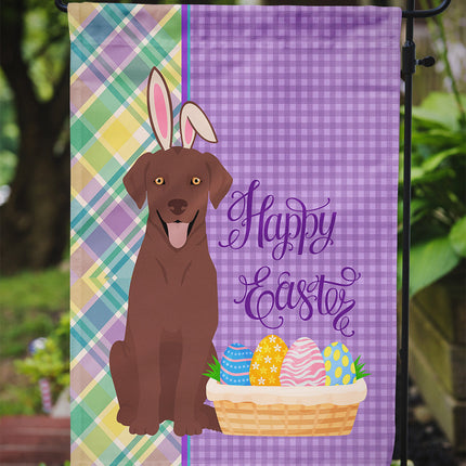 Chocolate Labrador Retriever Easter Garden Flag