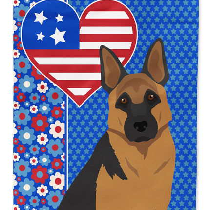 Black and Tan German Shepherd USA American Garden Flag