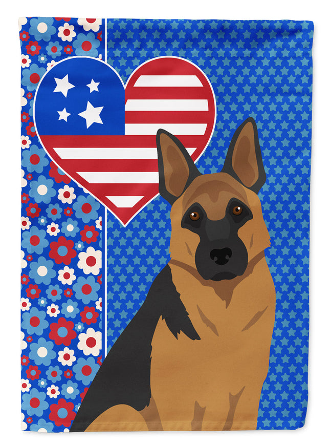 Black and Tan German Shepherd USA American Garden Flag