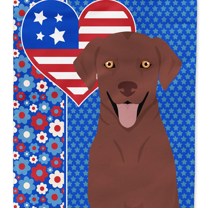 Chocolate Labrador Retriever USA American Garden Flag