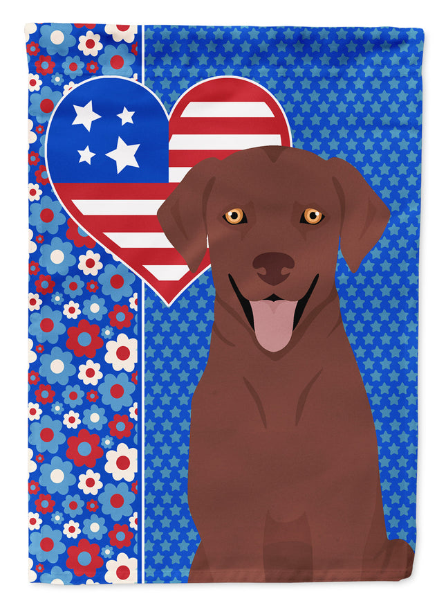 Chocolate Labrador Retriever USA American Garden Flag