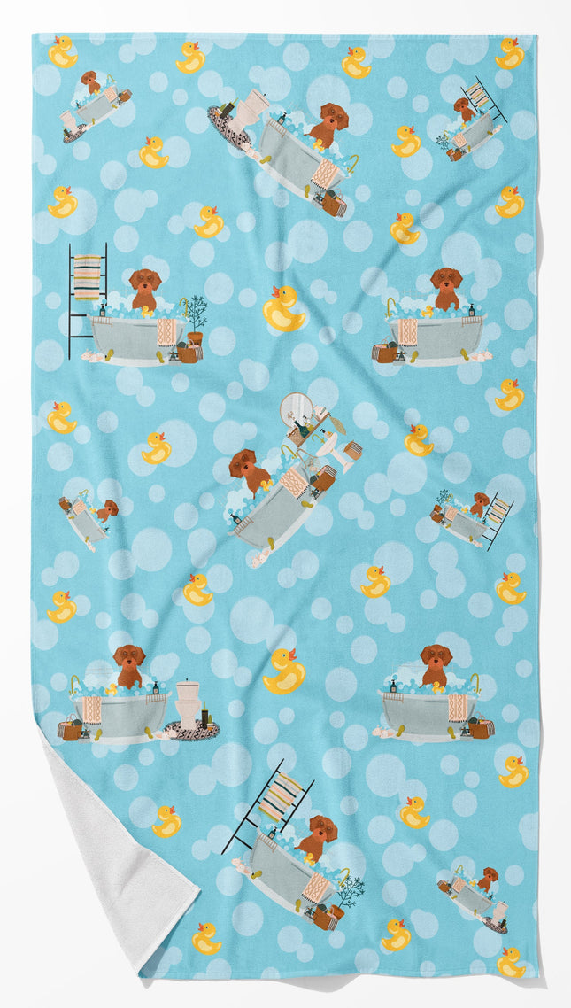 Wirehair Red Dachshund Bath Towel Large