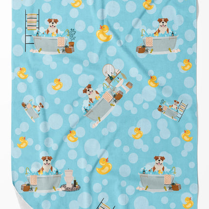 Red English Bulldog Bath Towel Large