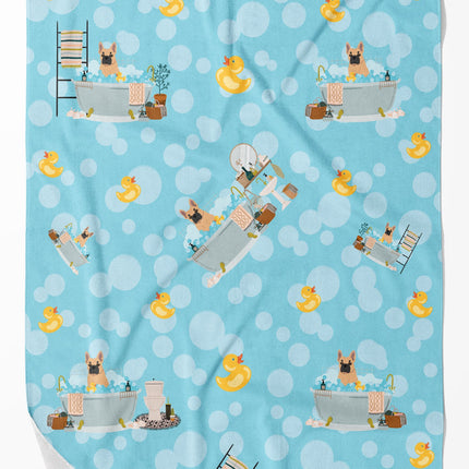 Fawn French Bulldog Bath Towel Large