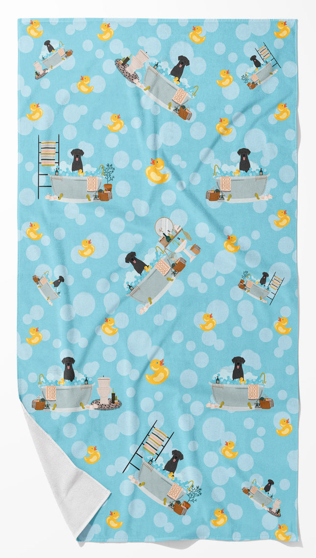 Black Labrador Retriever Bath Towel Large