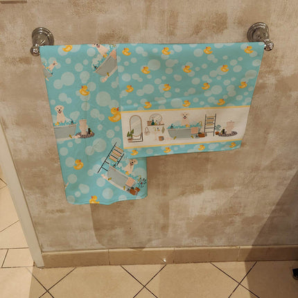 White Cream Labrador Retriever Bath Towel Large