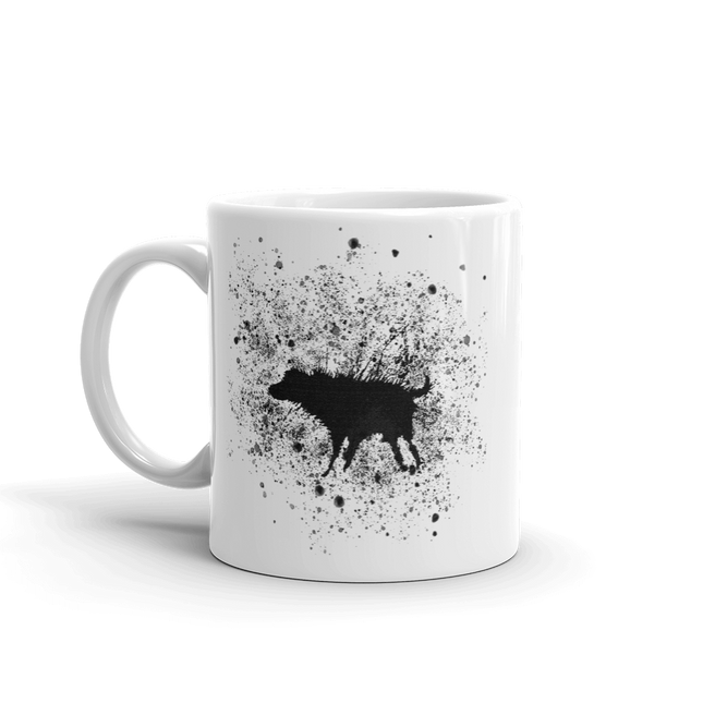 Banksy Wet Dog Splatter 2007 Street Art Mug