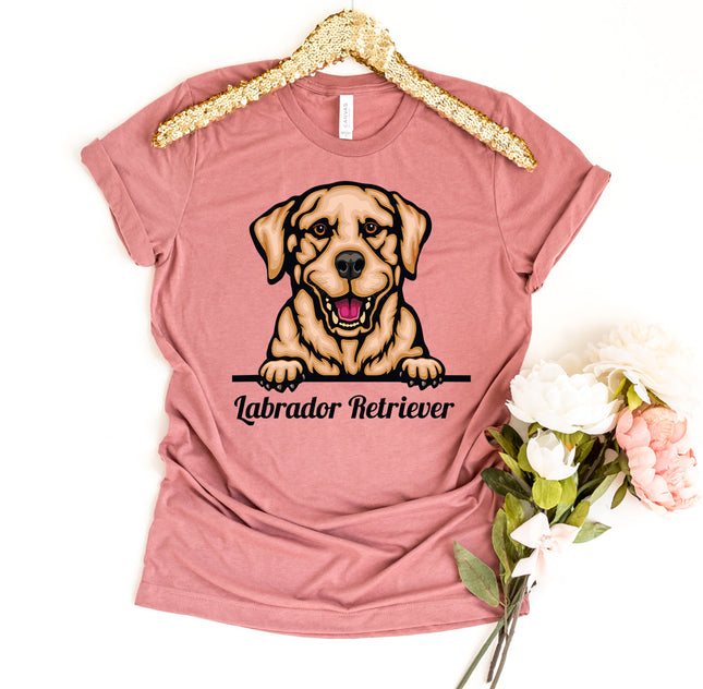 Peeking Labrador Retriever Dog T-Shirt
