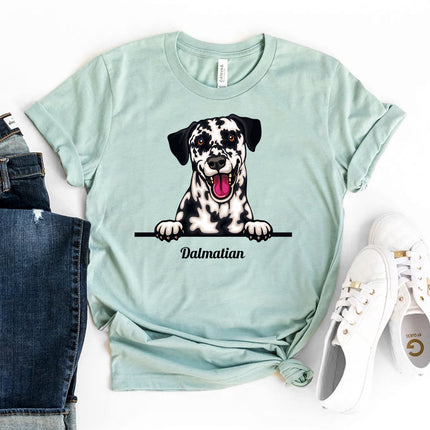 Peeking Dalmatian Dog T-Shirt