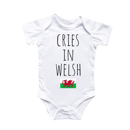 Welsh Irish Ireland Cry - Baby Boy Girl Clothes Infant Bodysuit Funny Cute Newborn