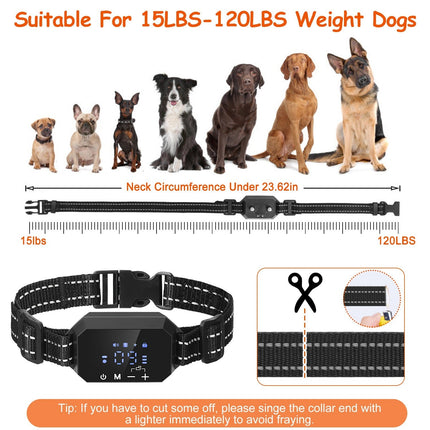 Wireless GPS Dog Fence Rechargeable Waterproof Electric Dog Collar