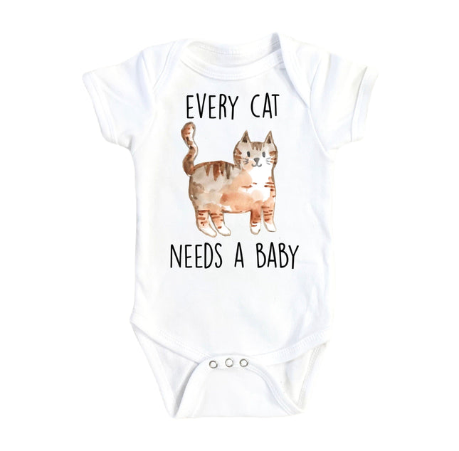 Cat Needs Baby - Baby Boy Girl Clothes Infant Bodysuit Funny Cute Newborn