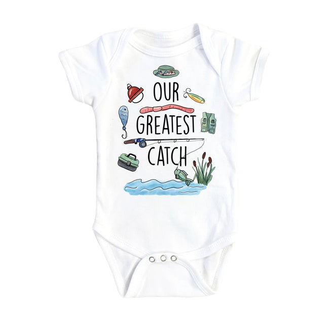 Fishing Catch - Baby Boy Girl Clothes Infant Bodysuit Funny Cute Newborn