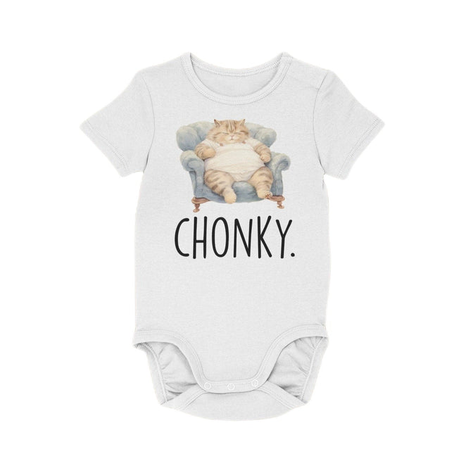 Cat Chonky - Baby Boy Girl Clothes Infant Bodysuit Funny Cute Newborn
