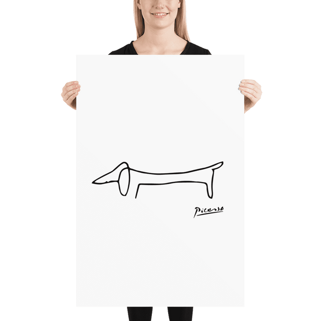 Pablo Picasso Dachshund Dog (Lump) Artwork Poster